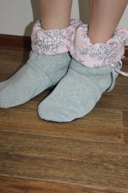 Носки на подошве (розовый)